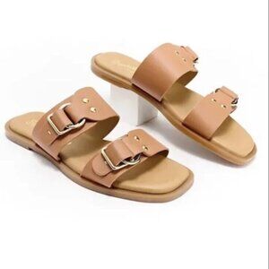 SEYCHELLES Admire Me Sandal in Cognac Leather Sz 9